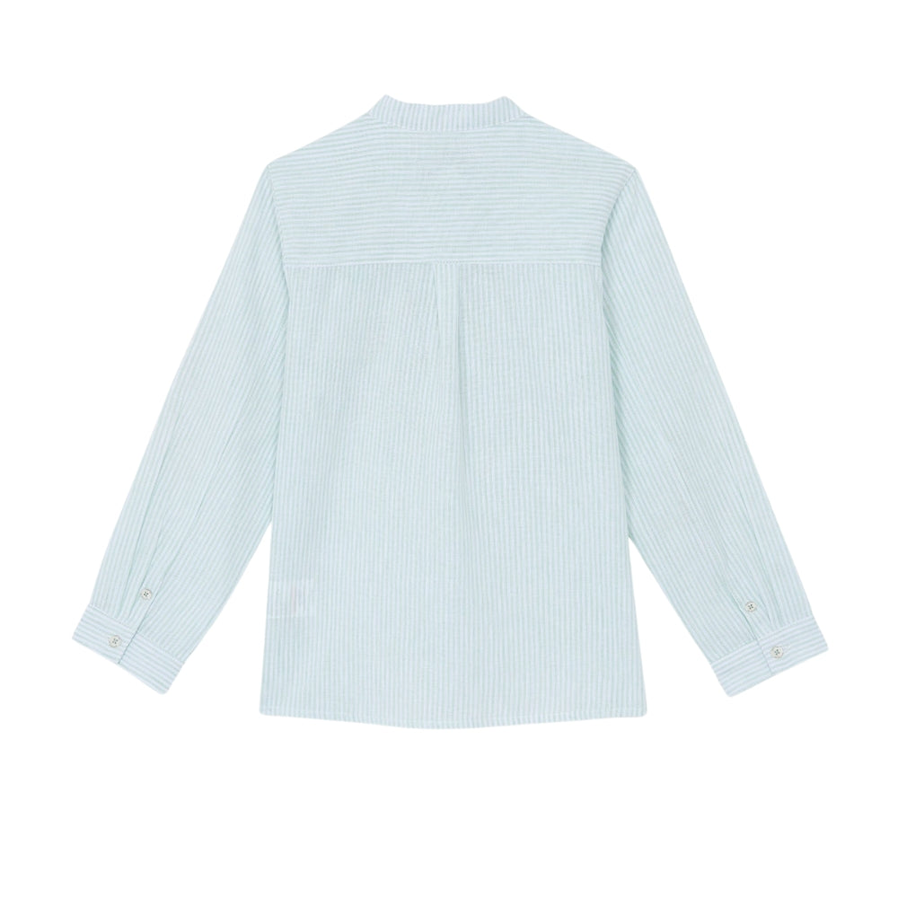 Striped Linen Long Sleeved | Sage