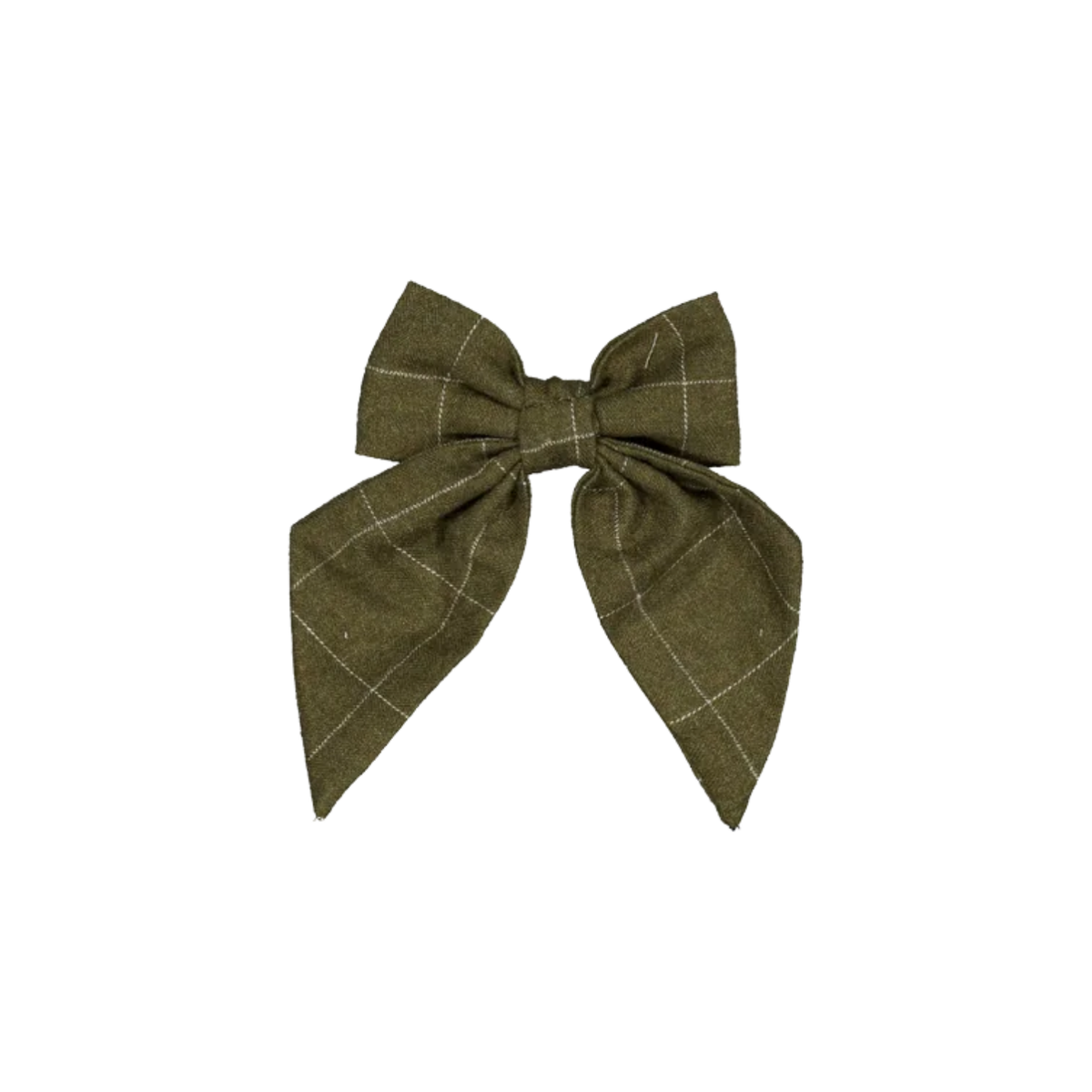 Carlotta Hair Clip | Green Check