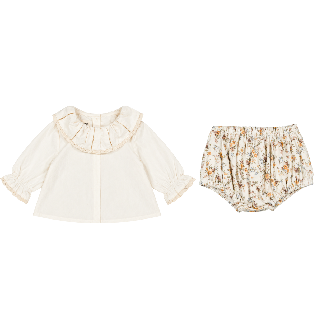 Marguerite Blouse & Bloomer Set | Milk