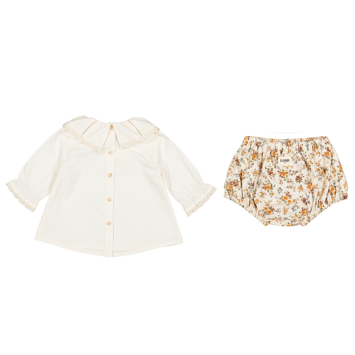 Marguerite Blouse & Bloomer Set | Milk