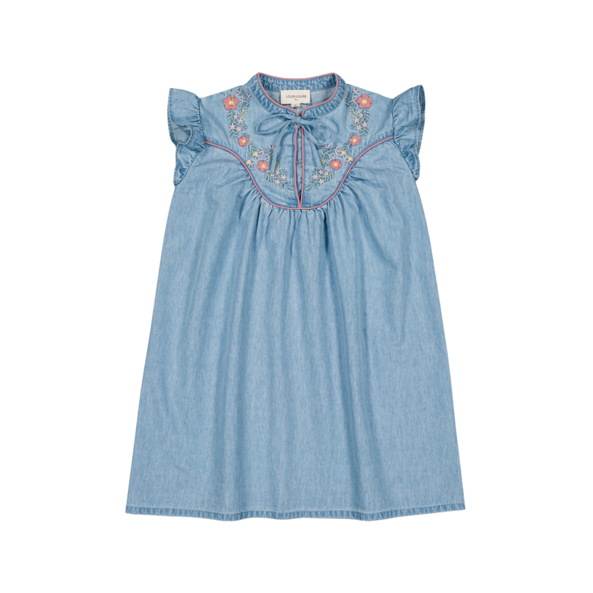 Andree Chambray Dress | Light Blue