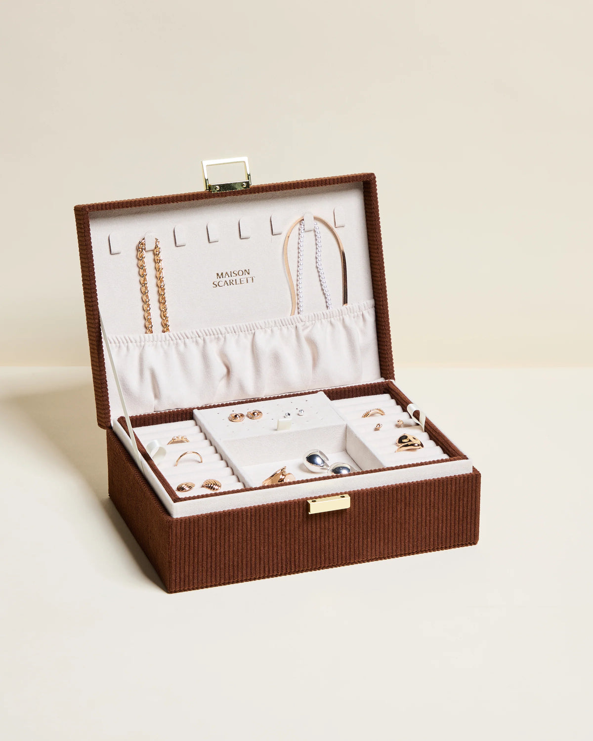 Louise Corduroy Jewellery Box