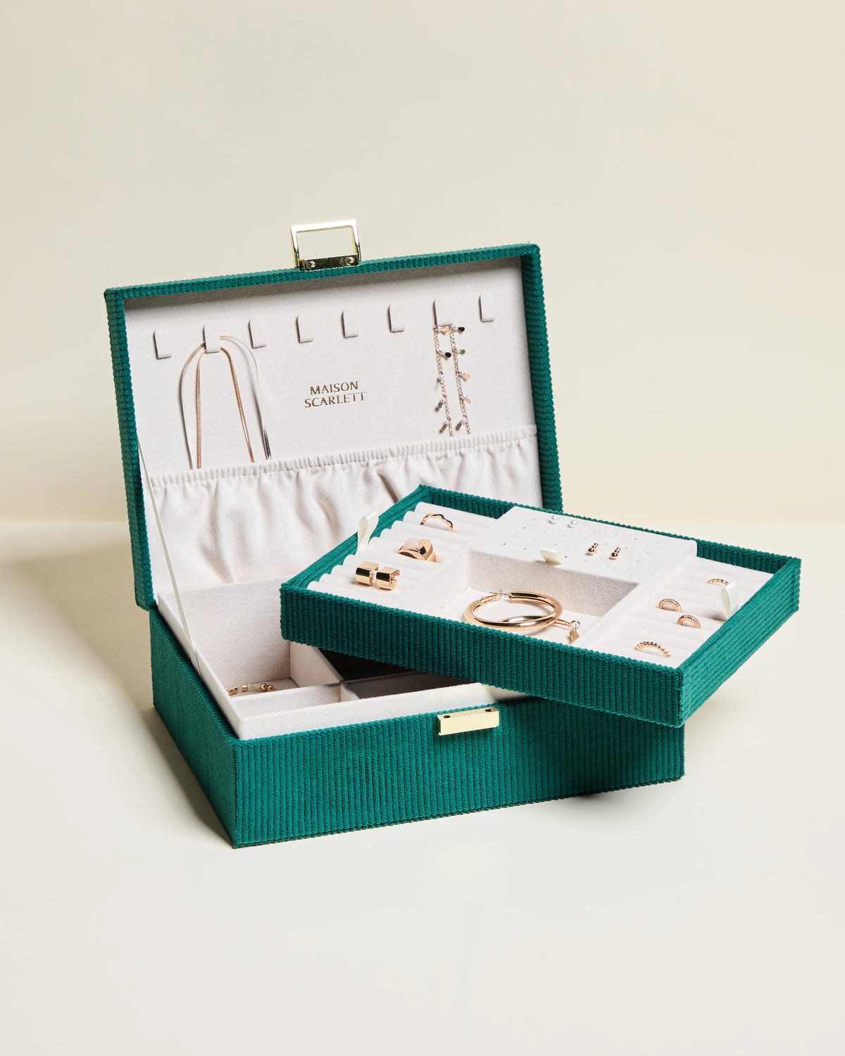 Louise Corduroy Jewellery Box