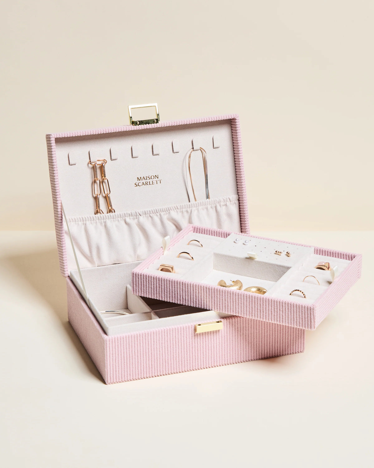 Louise Corduroy Jewellery Box
