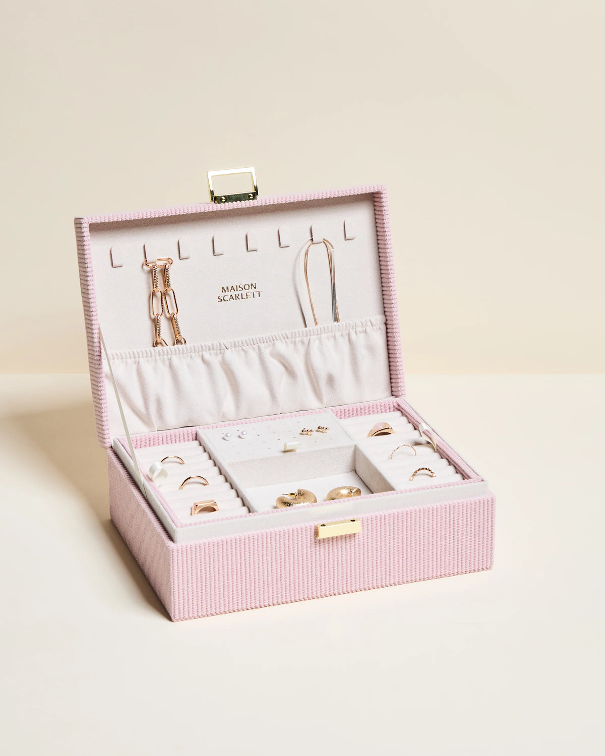 Louise Corduroy Jewellery Box