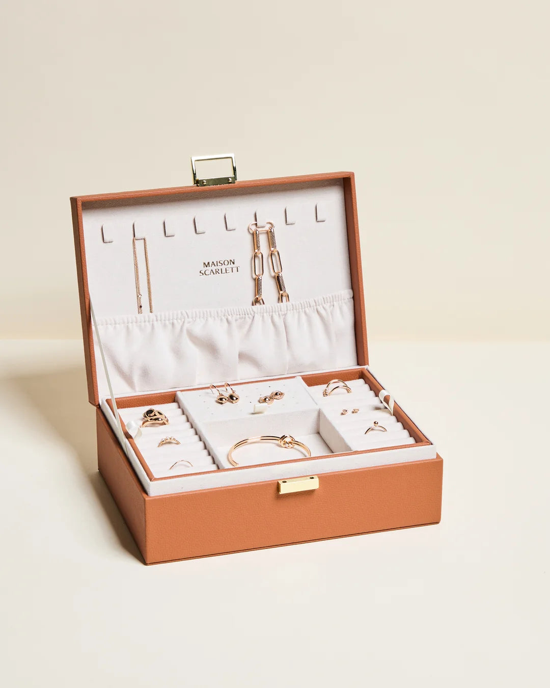 Louise Leather Jewelry Box
