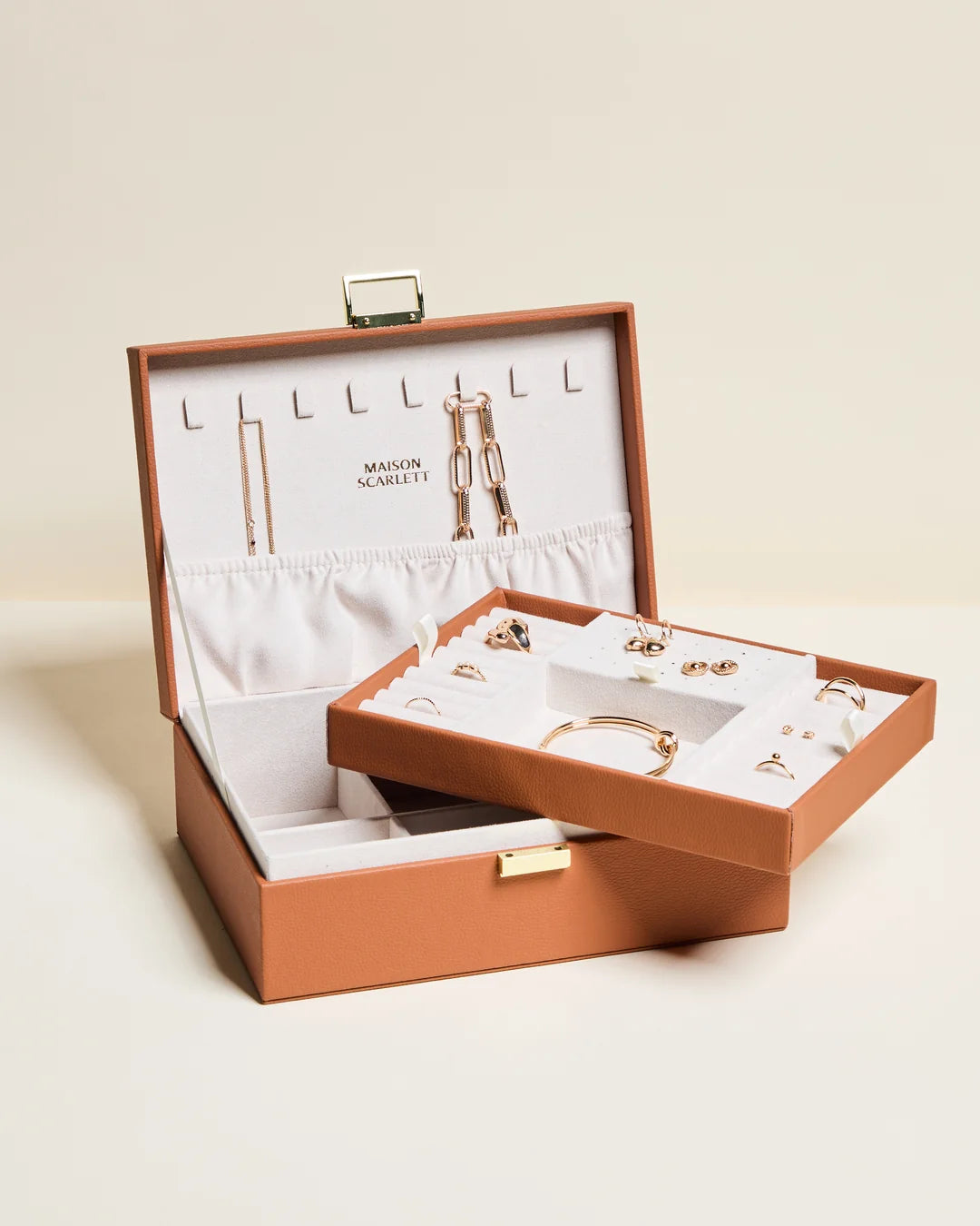 Louise Leather Jewelry Box