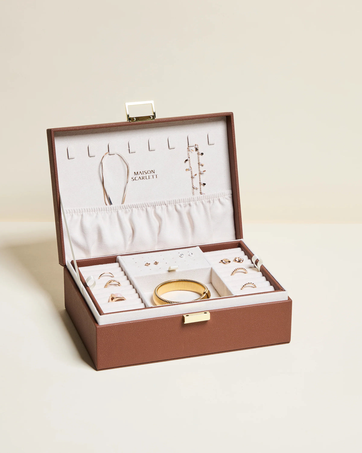 Louise Leather Jewelry Box