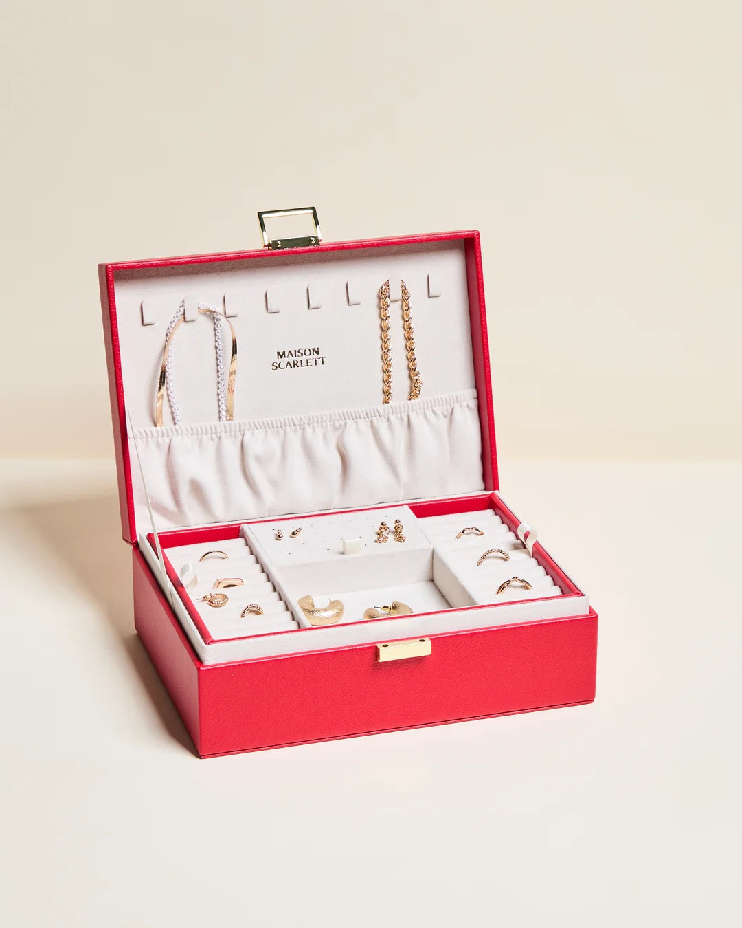 Louise Leather Jewelry Box