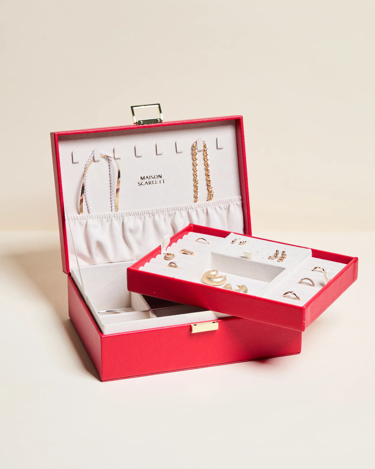 Louise Leather Jewelry Box