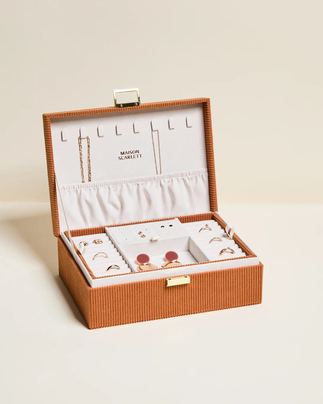 Louise Corduroy Jewellery Box