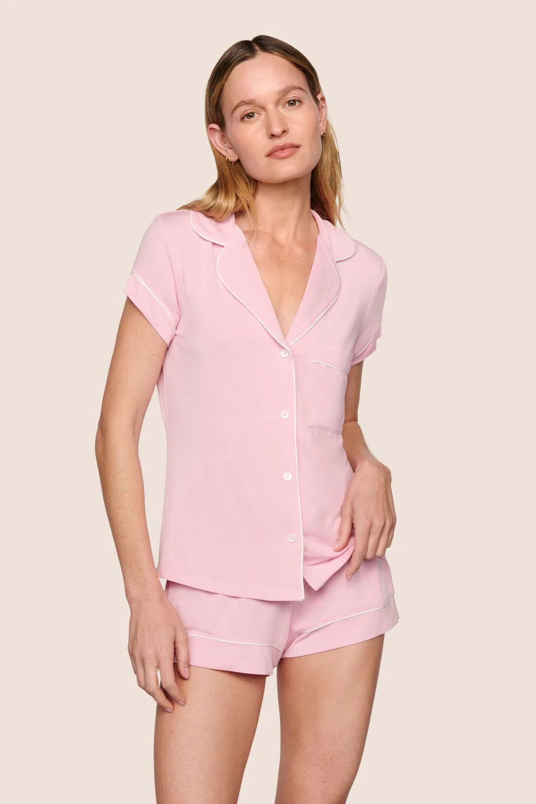 Gisele Shortie Short PJ Set | Pink Nectar