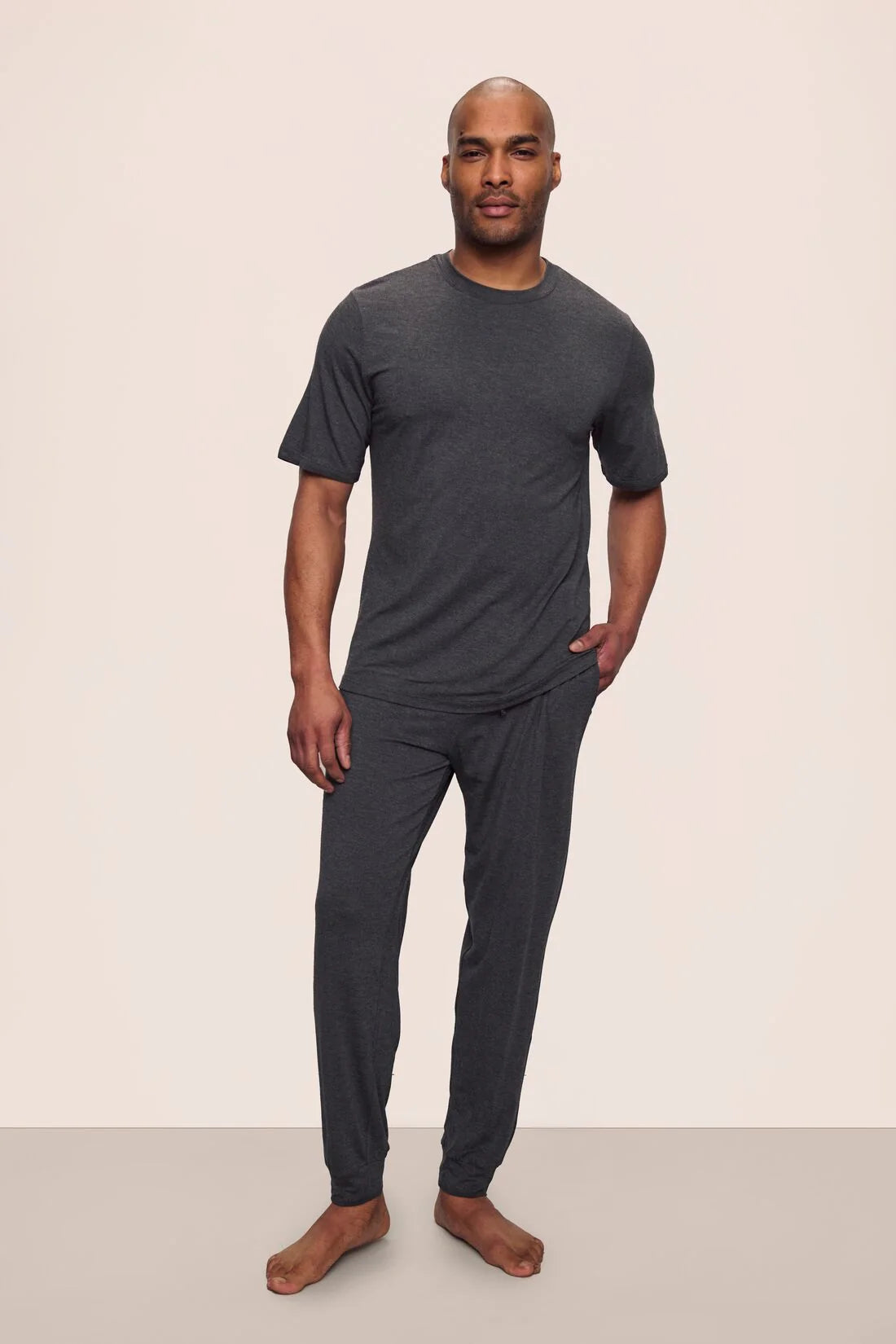 Henry Short Sleeve & Pant PJ Set | Charcoal Heather