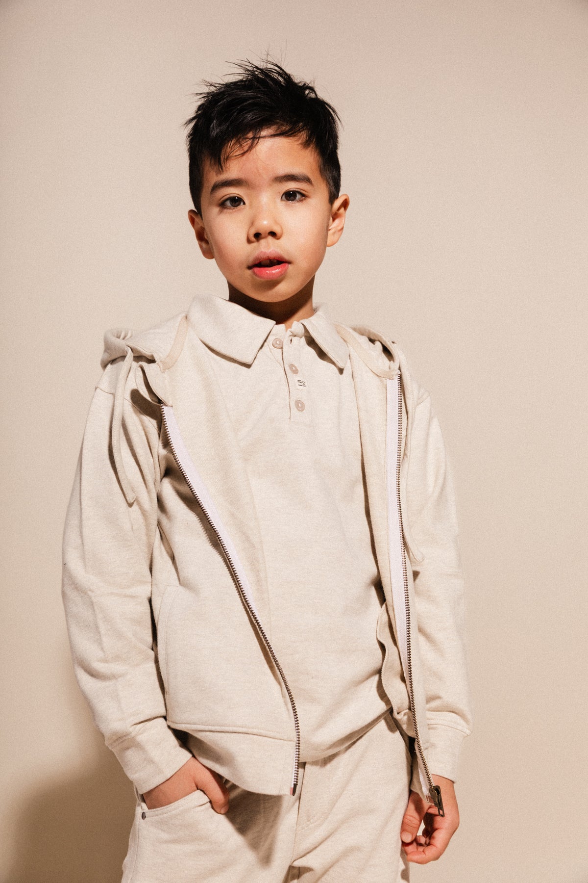 Ludico Polo T-shirt | Vanilla Melange