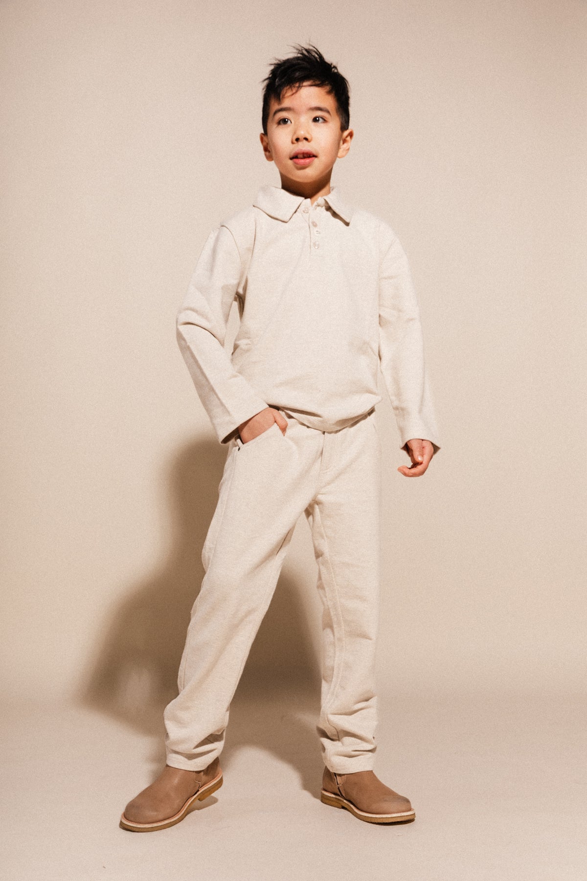 Ludico Polo T-shirt | Vanilla Melange
