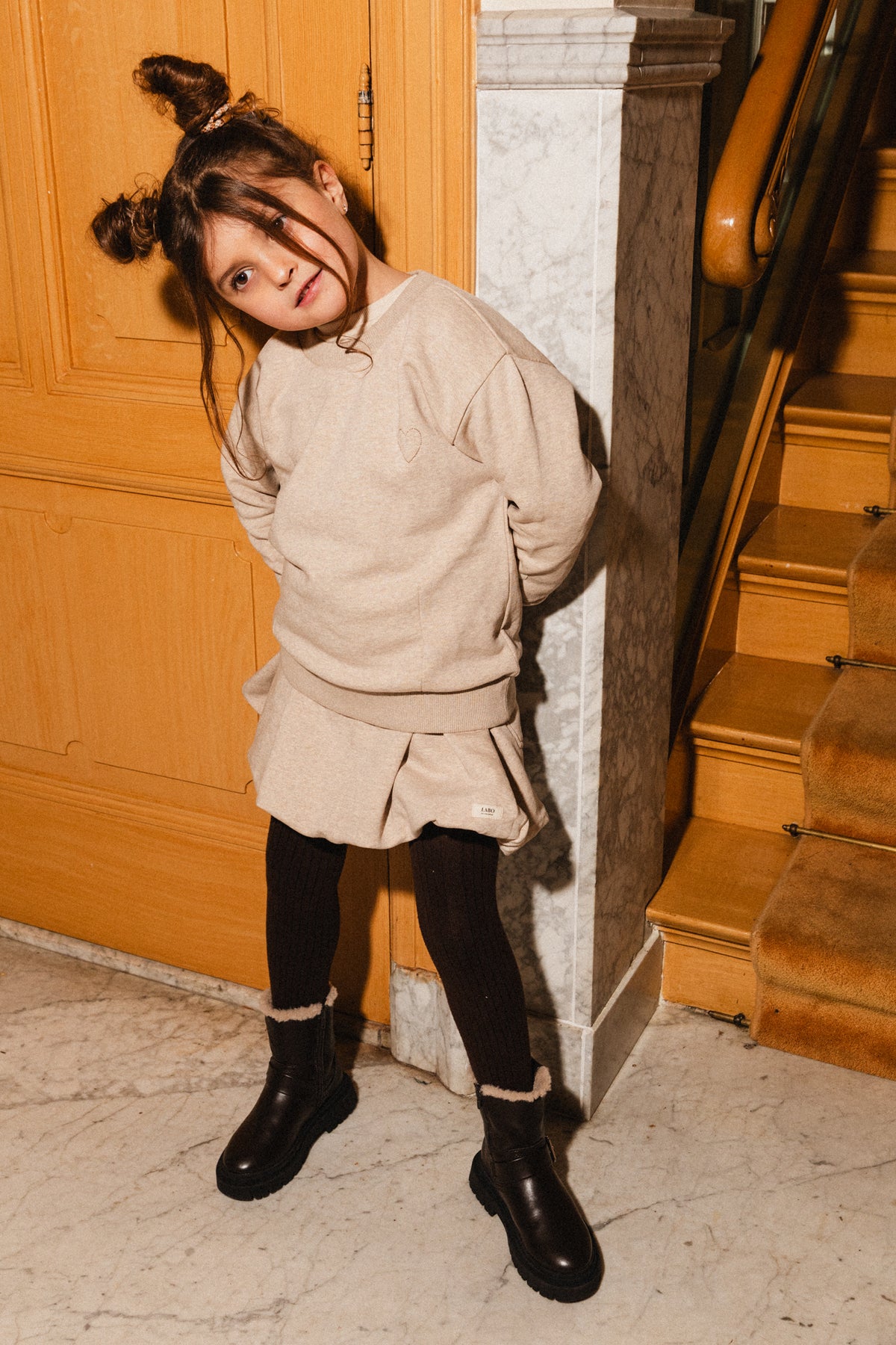 Loir Sweater & Skirt Set | Vanilla Melange