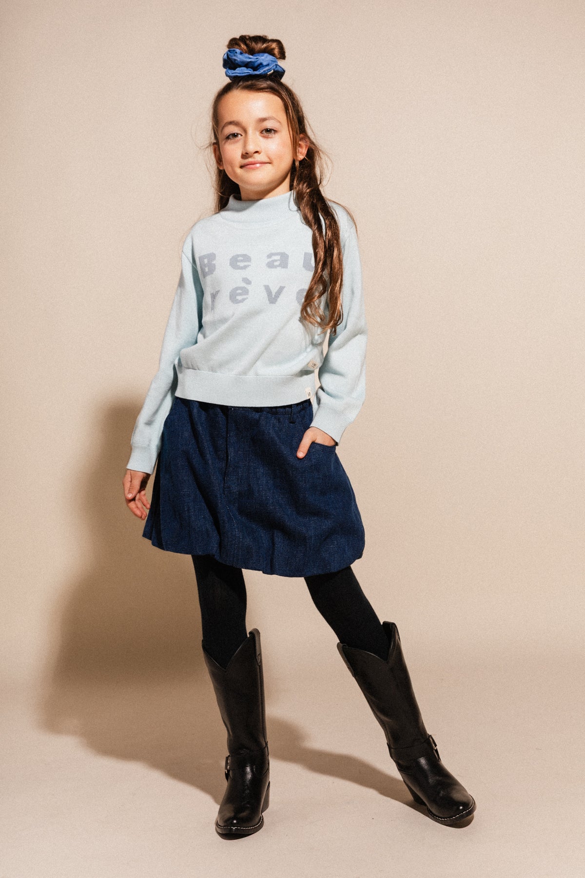 Luxi Skirt | Blue Denim