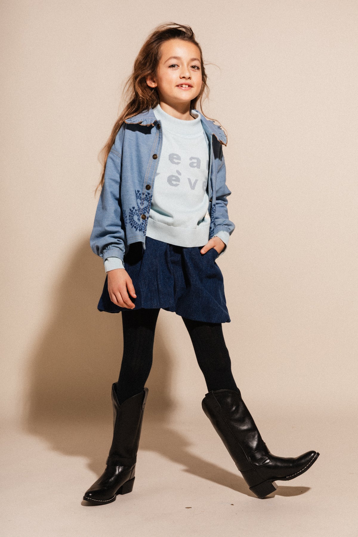 Luxi Skirt | Blue Denim