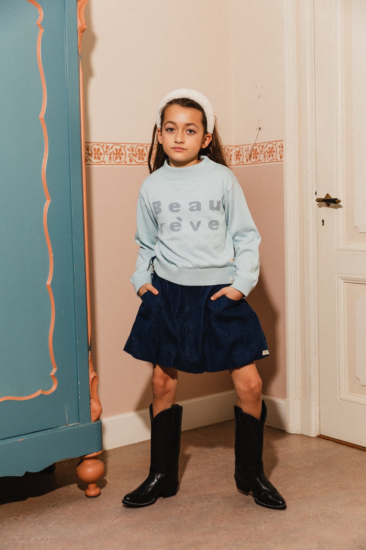 Luxi Skirt | Blue Denim