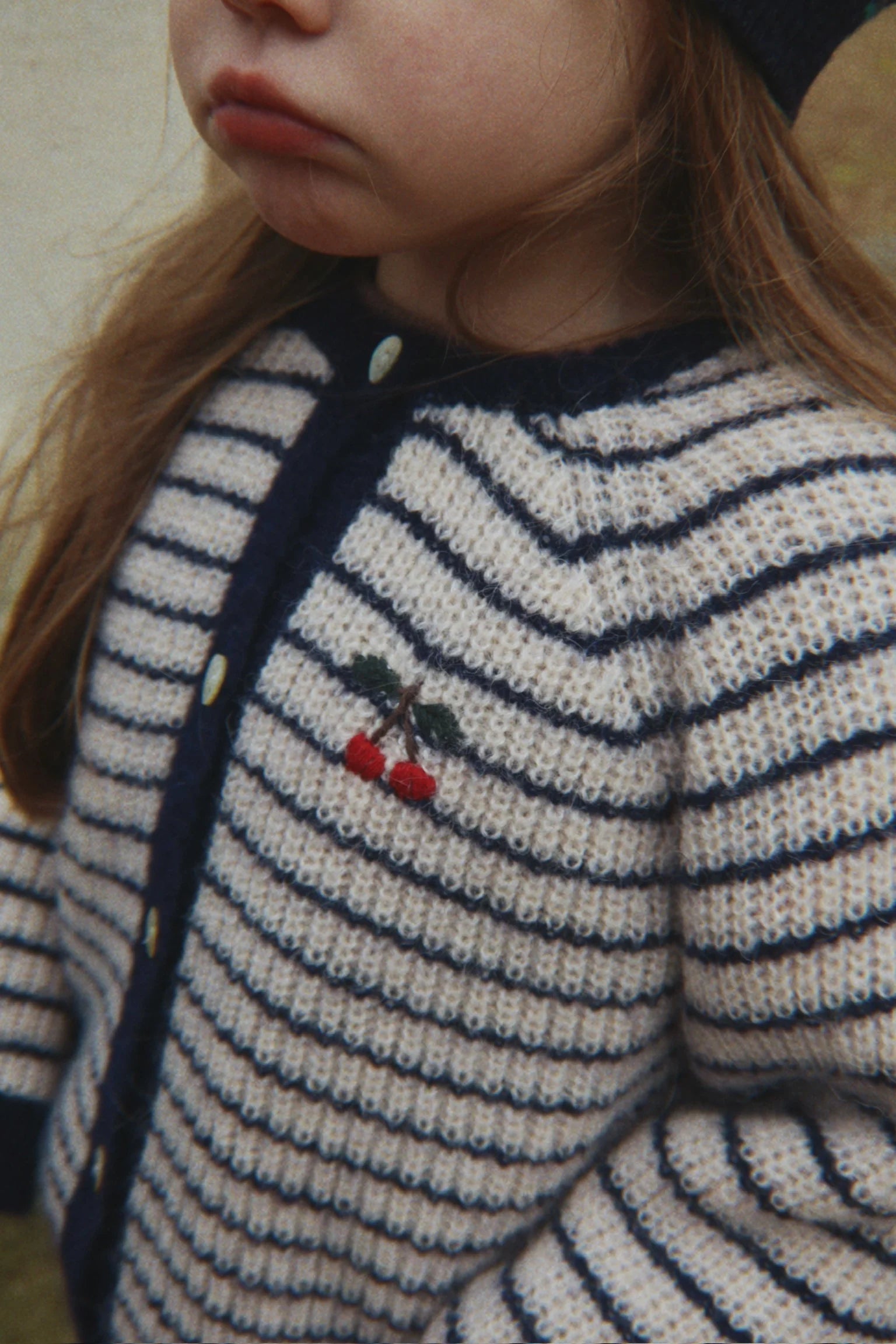 Barli Cardigan | Navy Stripe