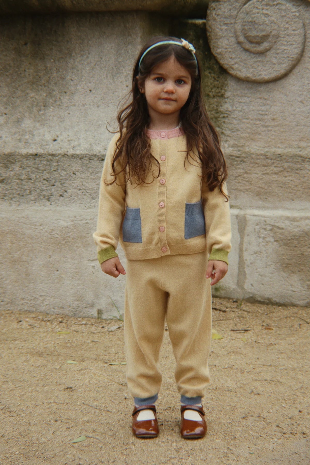 Colletti Cardigan Set | Yellow
