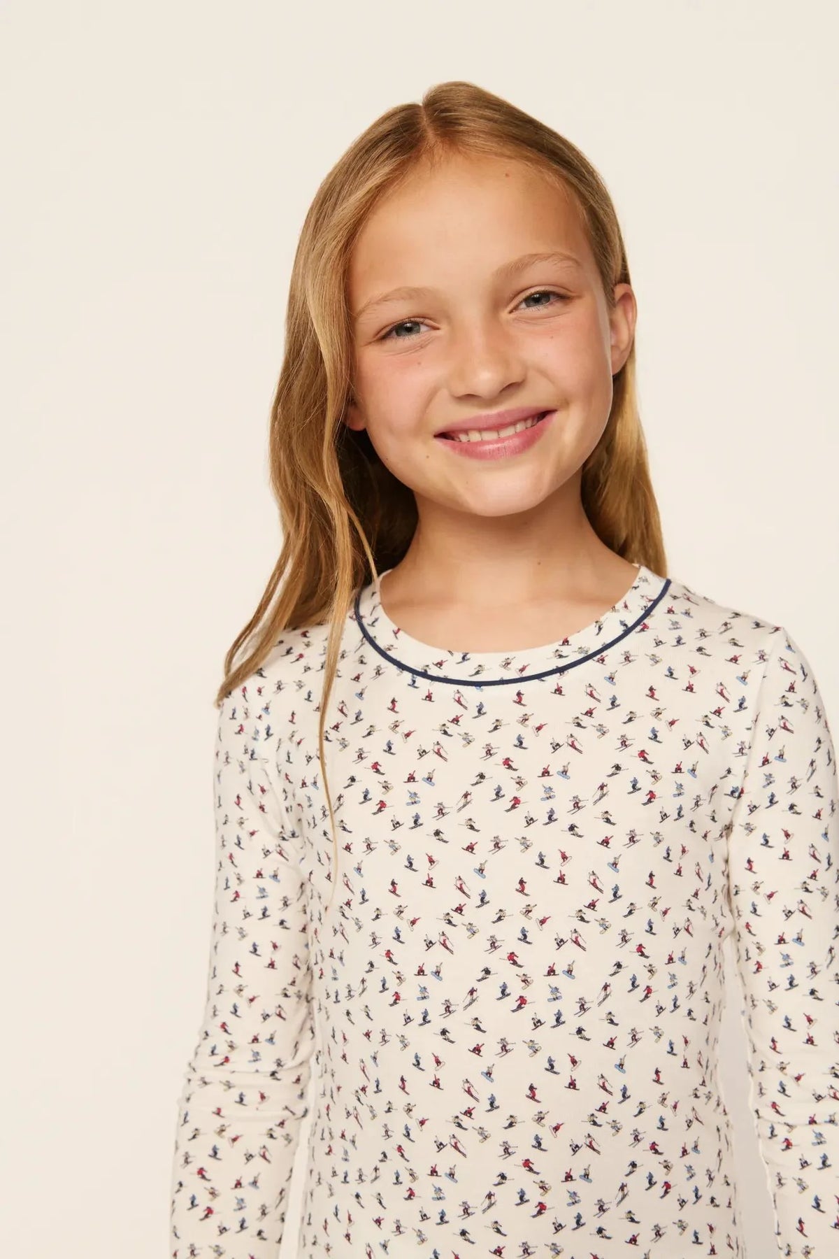 Kids Printed Long Pj Set | On The Slopes