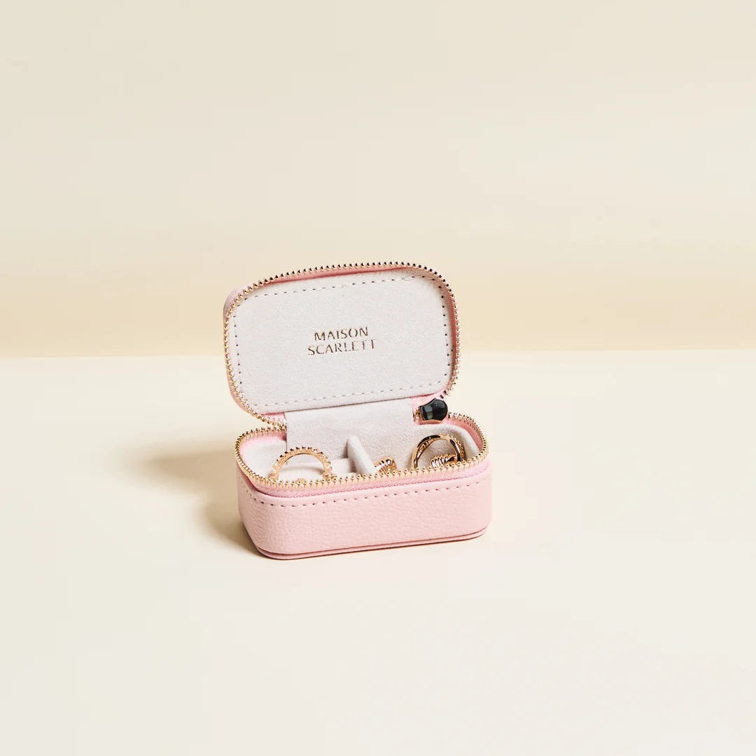 Marie Mini Leather Travel Jewelry Box