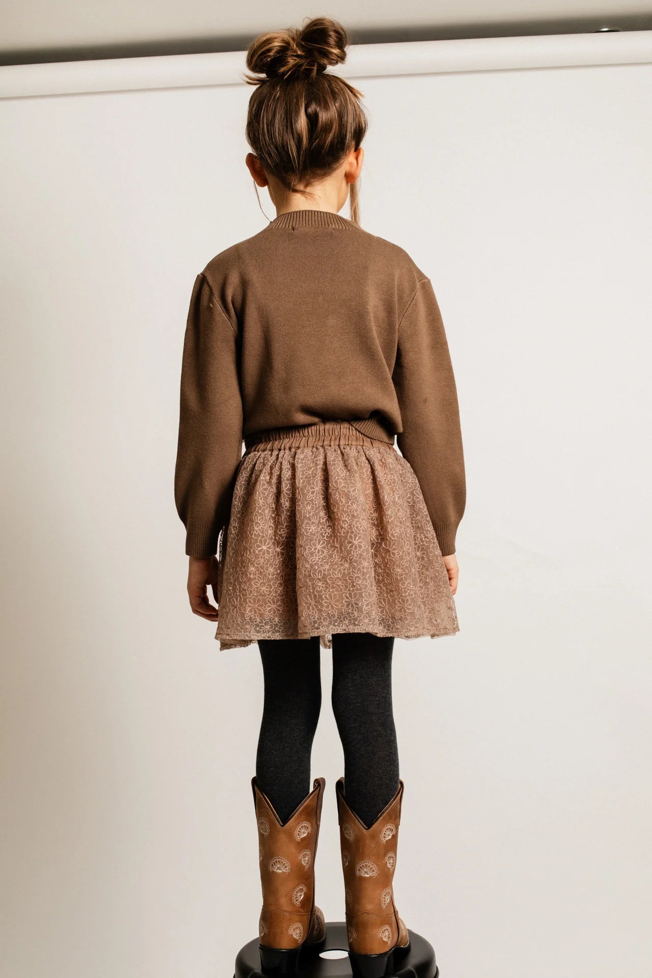 Fey Tulle Skirt | Brown Cacao