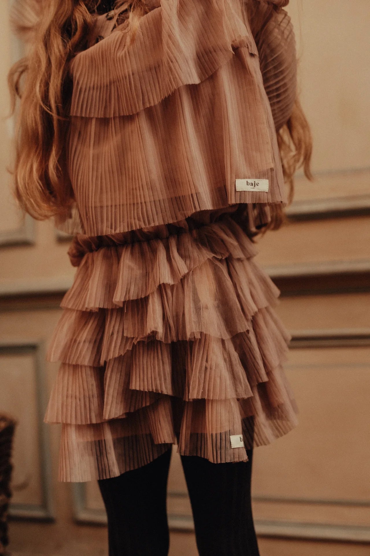 Novai Tulle Skirt | Sand Desert