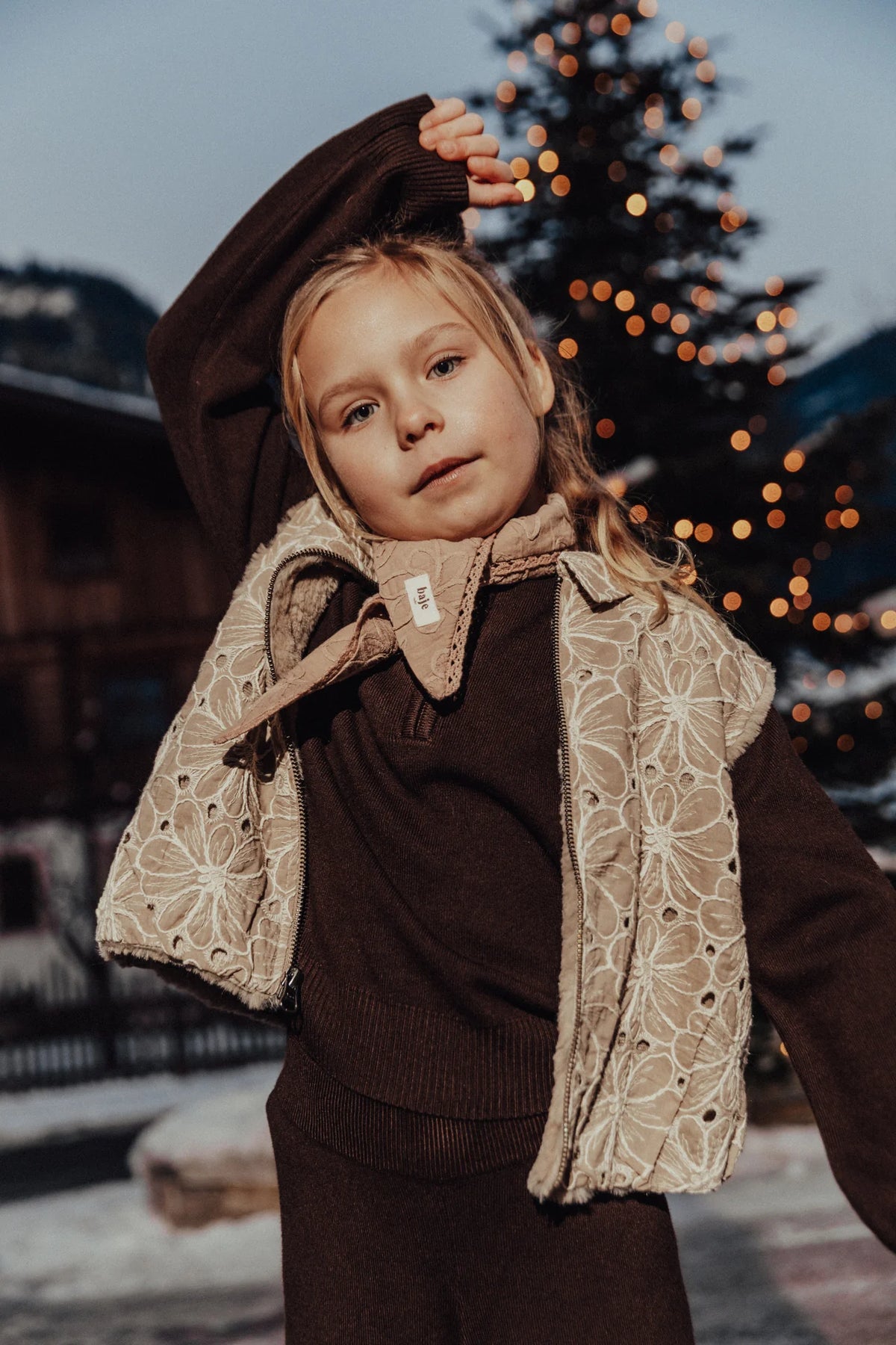Meza Nikol Sweater Set | Brown Choco
