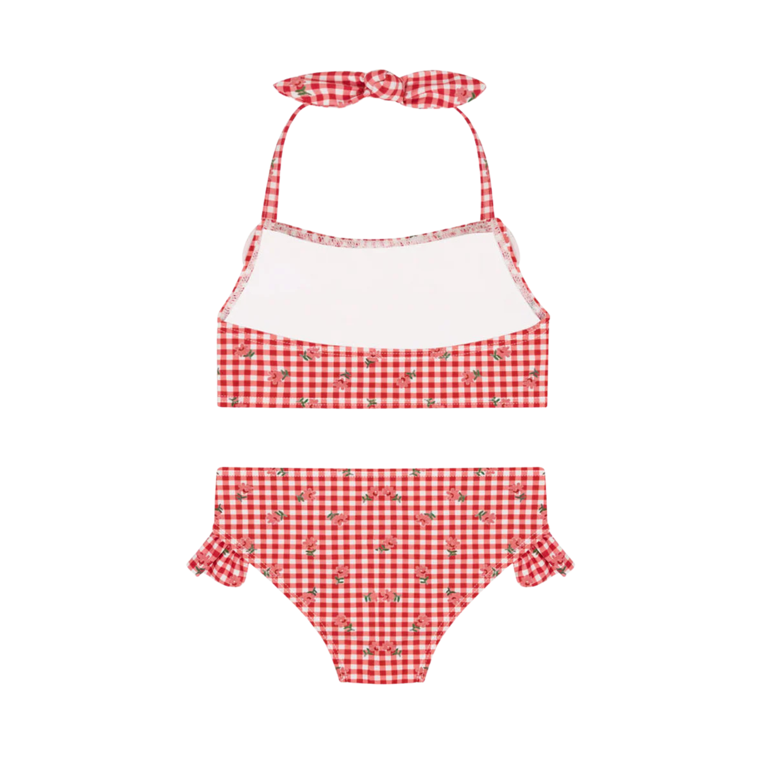 Halter Neck Bikini | Cranberry Gingham