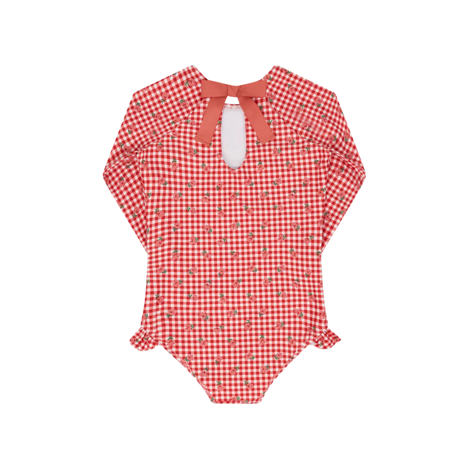Rashguard One Piece | Cranberry Gingham
