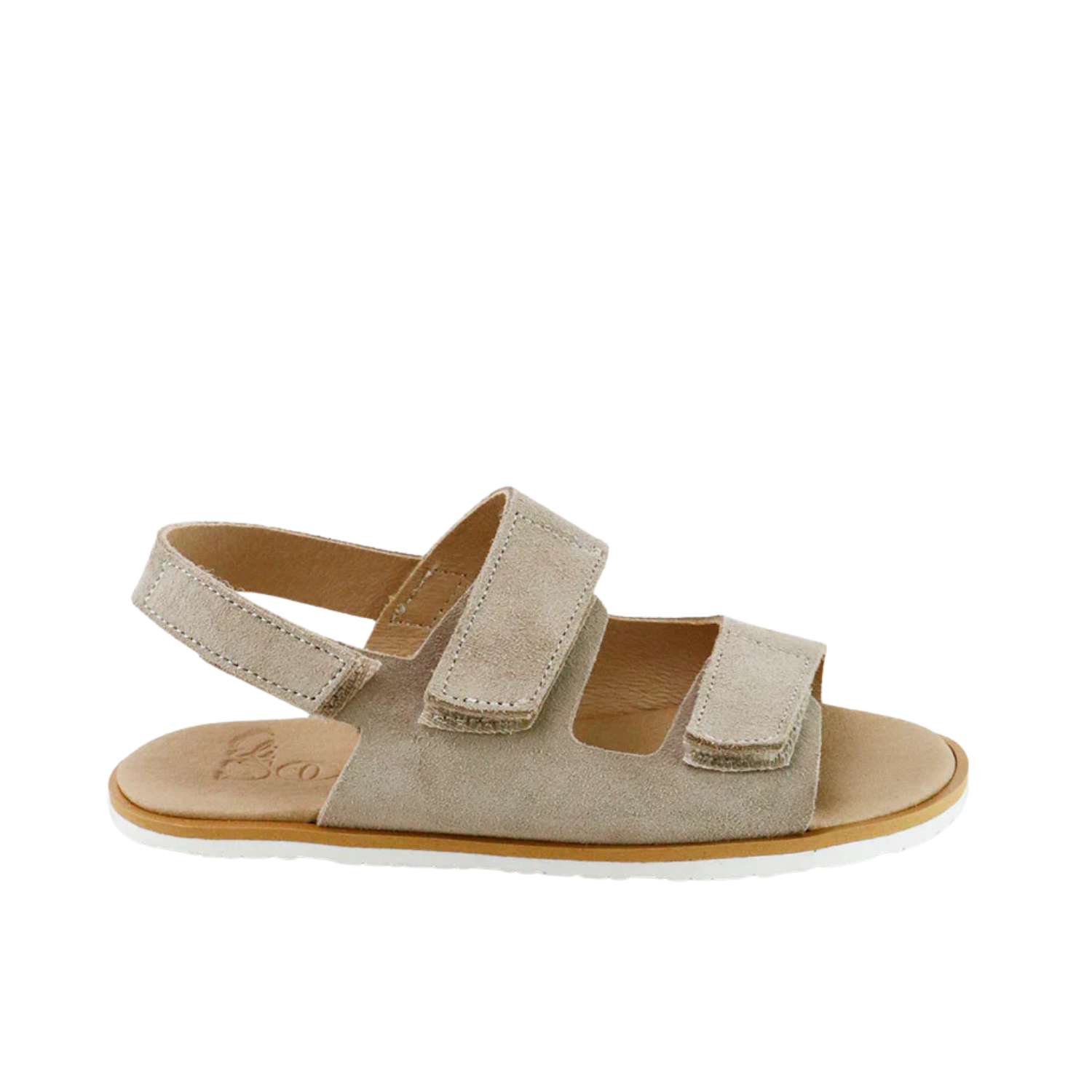 Suede Velcro Sandals | Plush Stone