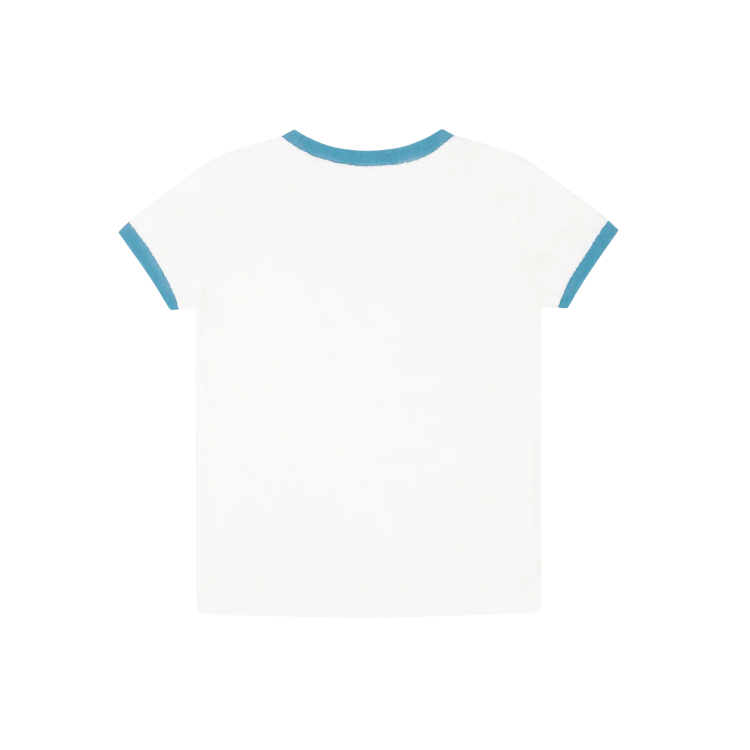 Harbor Mist French Terry Ringer Tee | White
