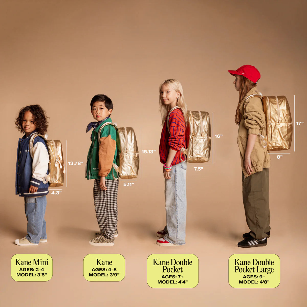 Kane Double Pocket Large Backpack | Olive
