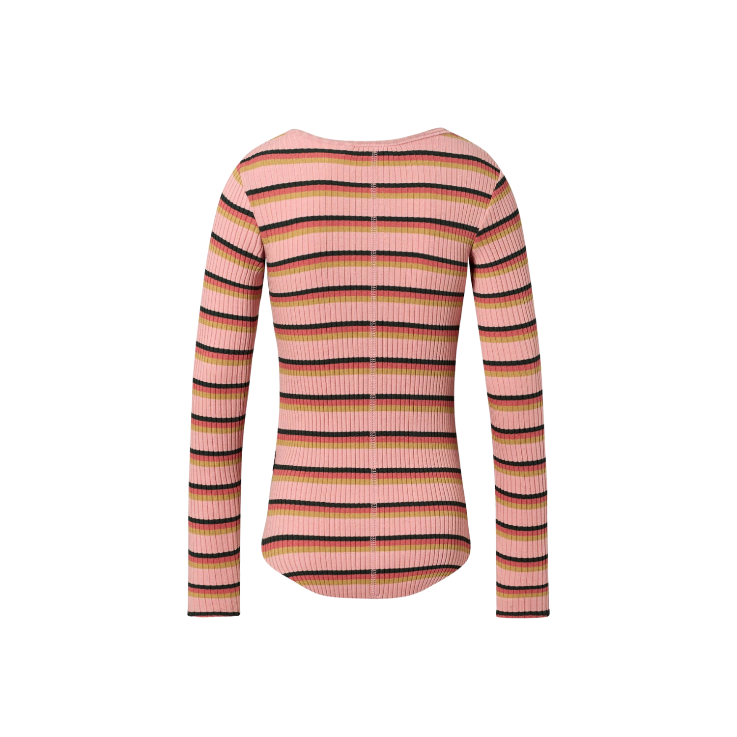 Rochelle T-shirt | Rose Camel Stripe