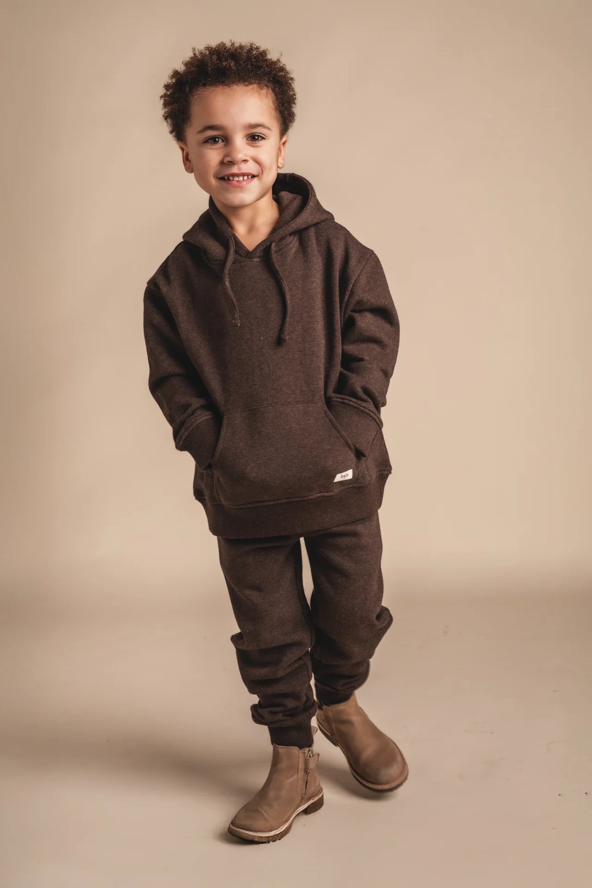 Moose Port Hoodie Set | Brown Choco