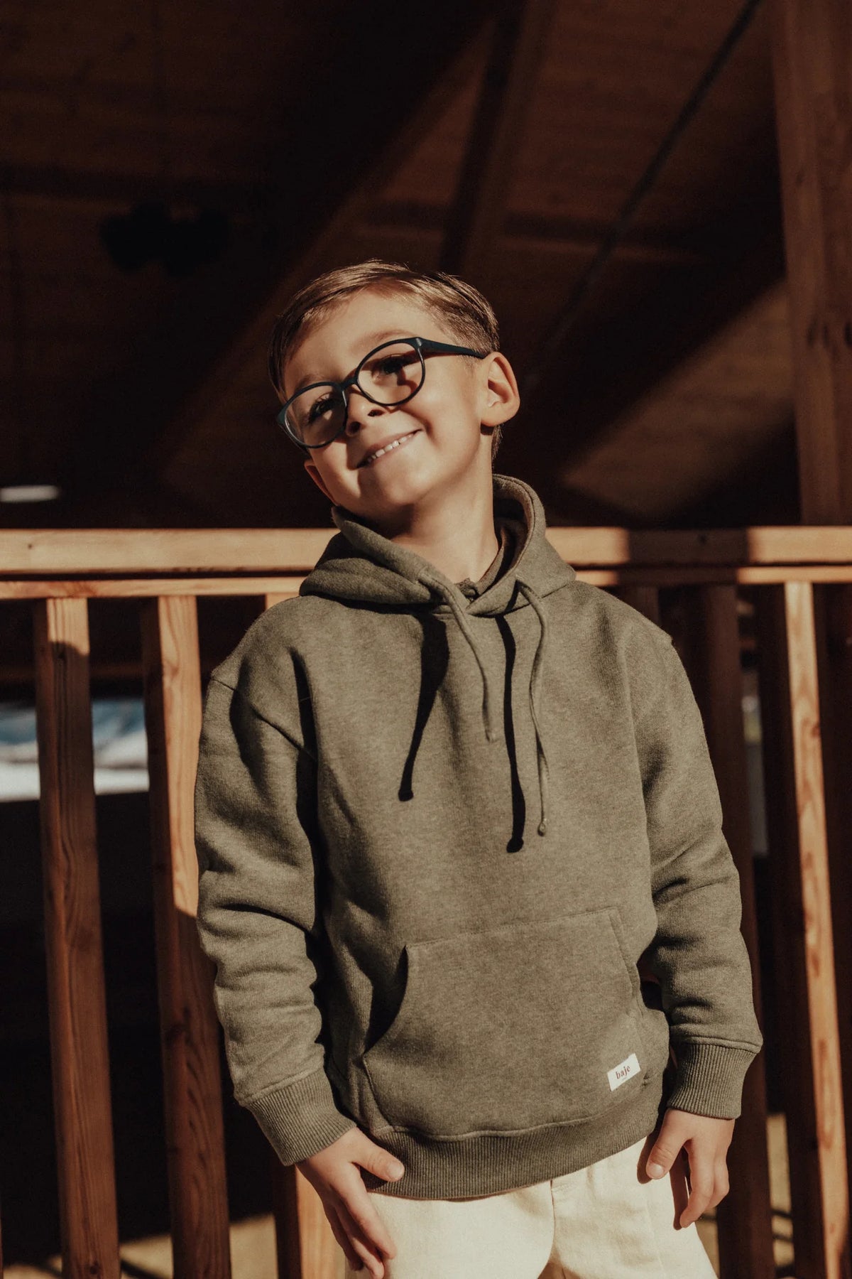 Moose Hooded Sweatshirt | Green agave