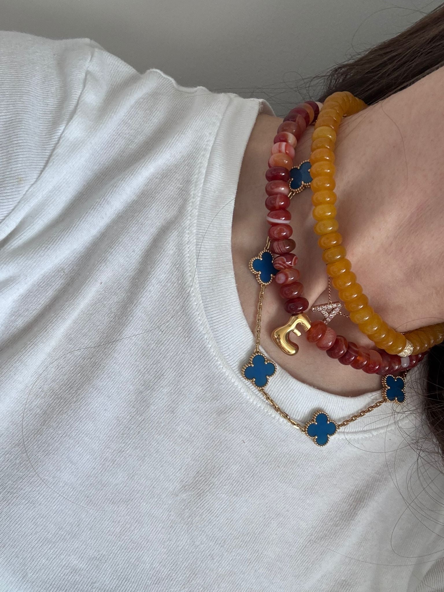 Semi Precious Necklace | Honeycomb