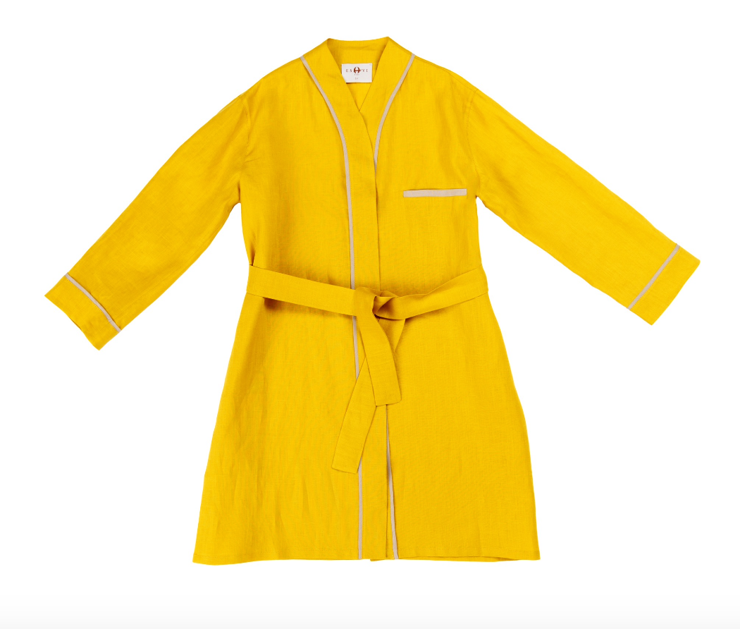 Ochre Linen Robe