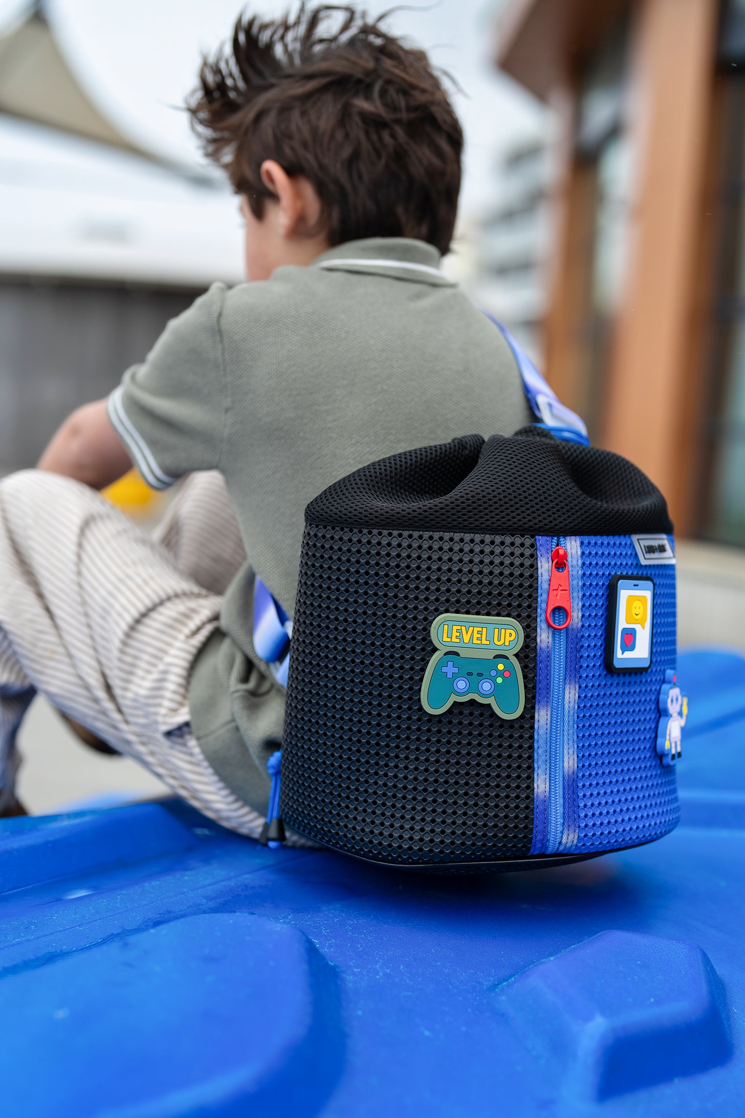 Sophy Drawstring Sling Bag | Blue Bird