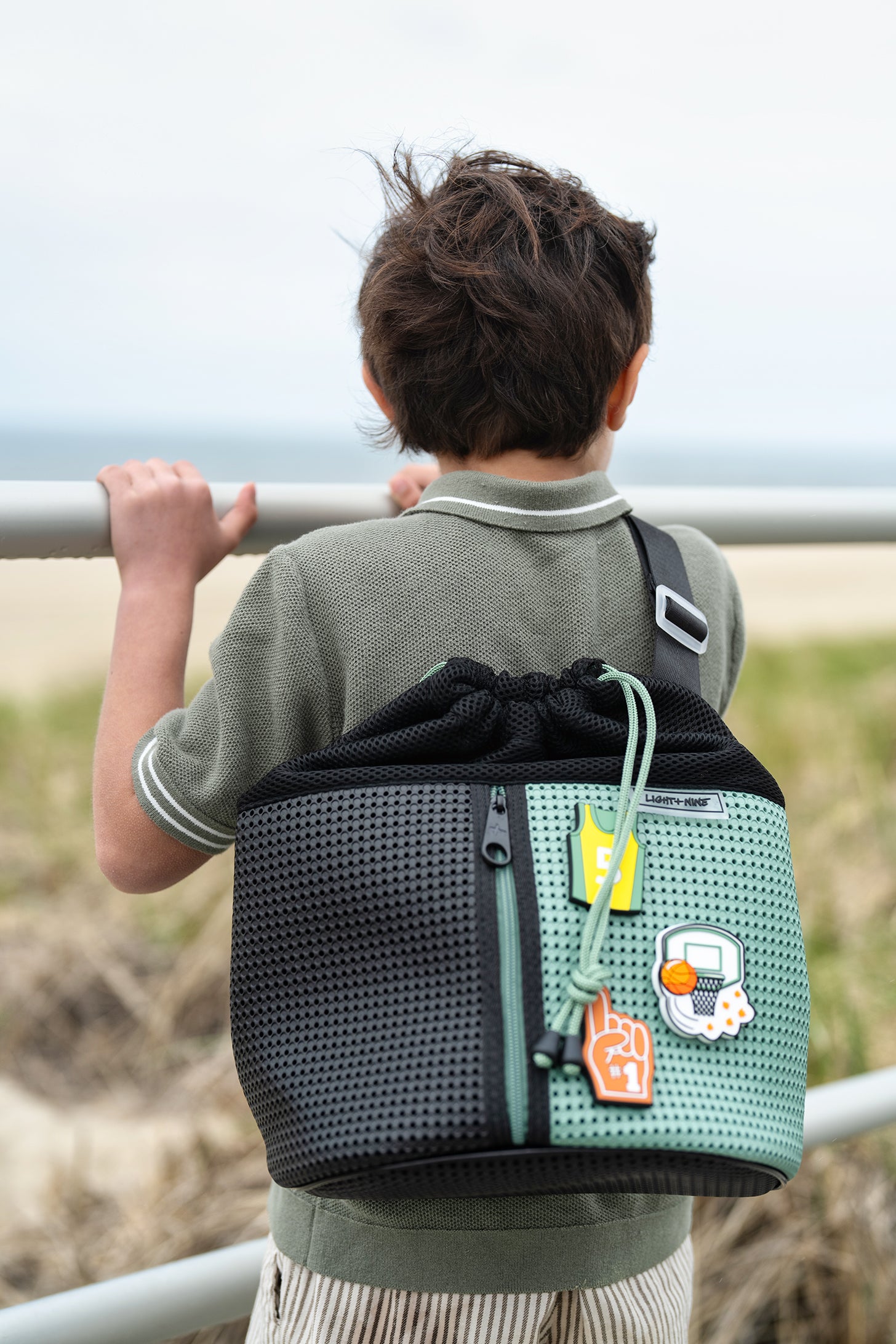 Sophy Drawstring Sling Bag | Sage Glow