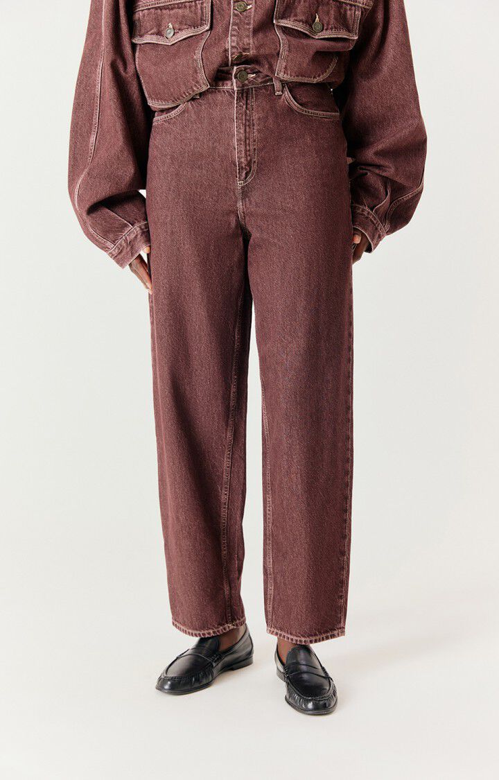 Womens Oshow Balloon Jeans | Grape