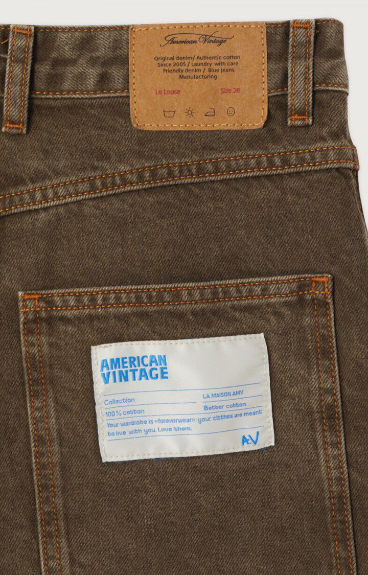 Womens Oshow Loose-fit Jeans | Stone Brown