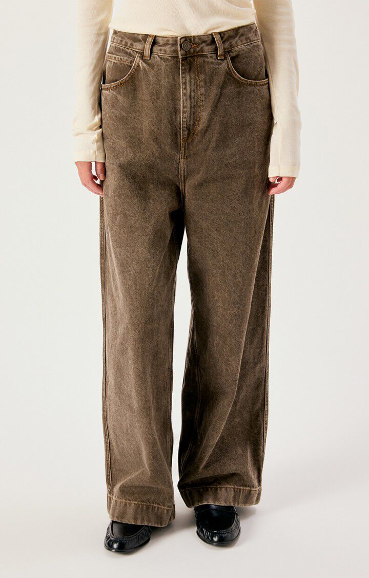Womens Oshow Loose-fit Jeans | Stone Brown