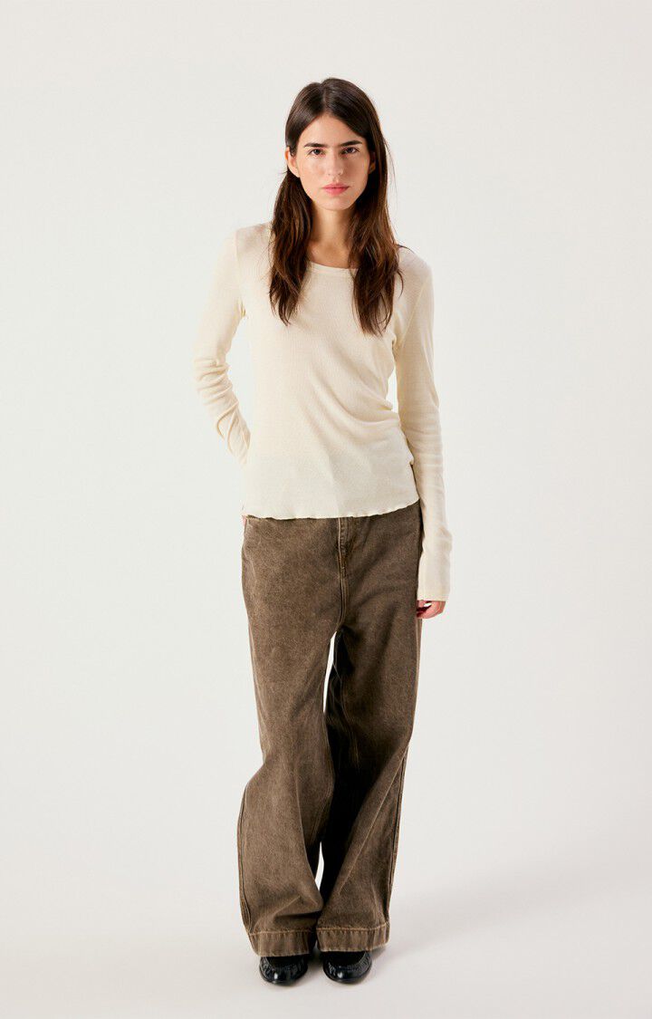 Womens Oshow Loose-fit Jeans | Stone Brown