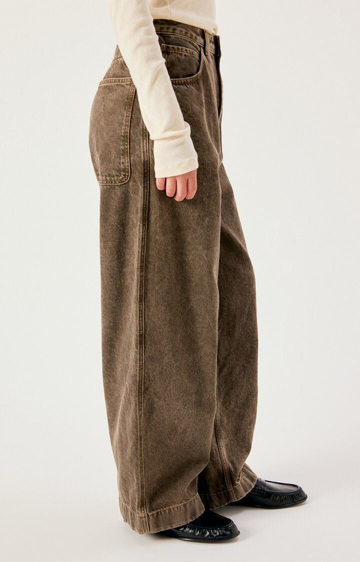 Womens Oshow Loose-fit Jeans | Stone Brown