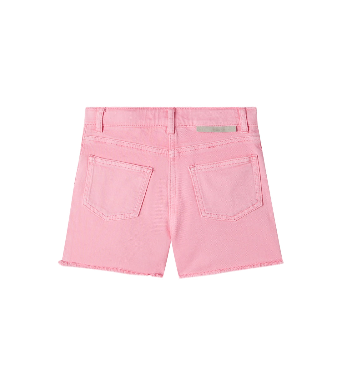 Embroidered Denim Shorts | Pink