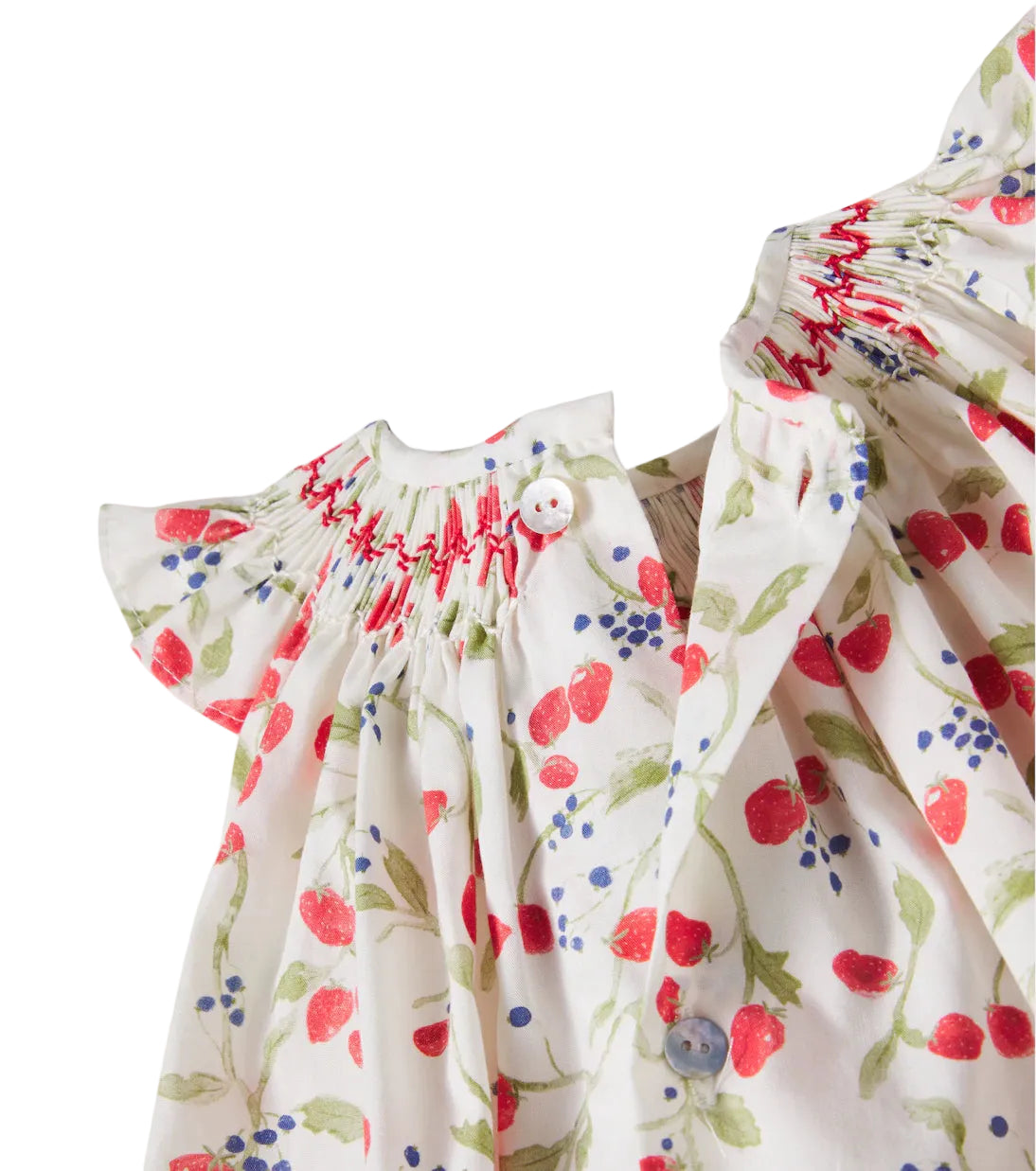 Renata Baby Smocked Set | Strawberry Floral