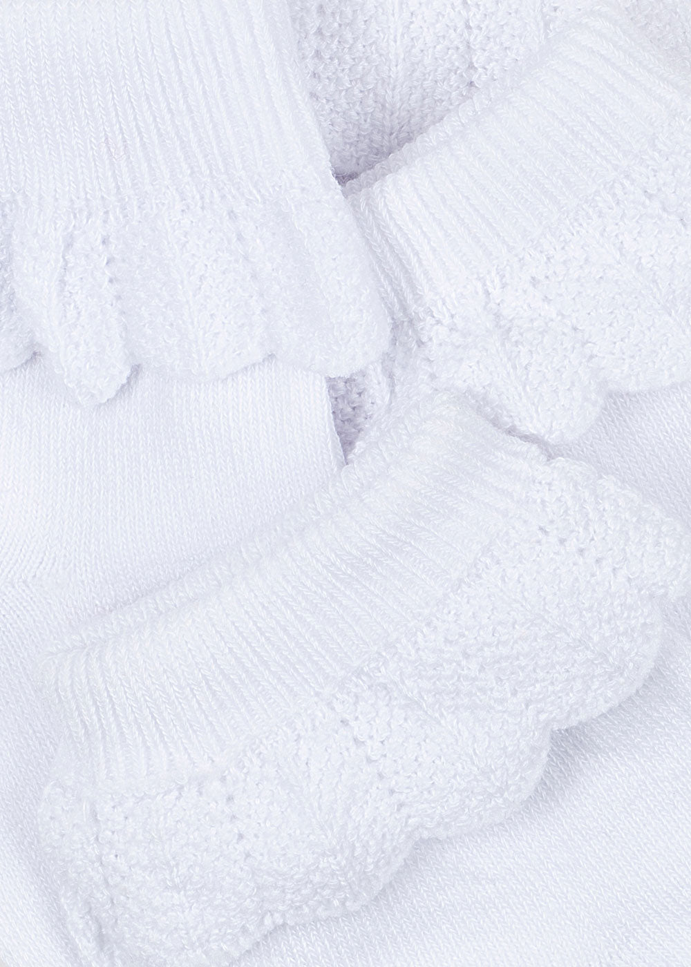 2 Pack Frill Socks | Optic White
